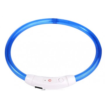 Collier Lumineux à LED rechargeable USB Bleu